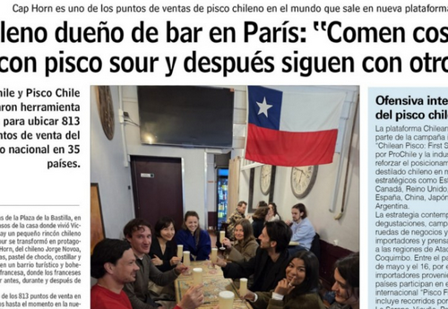 ProChile impulsa campaña para expandir pisco chileno en mercados extranjeros