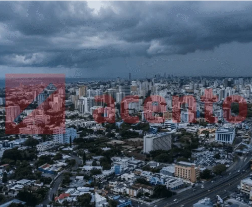 Indomet pronostica un sábado nublado y caluroso en Santo Domingo con baja probabilidad de lluvia