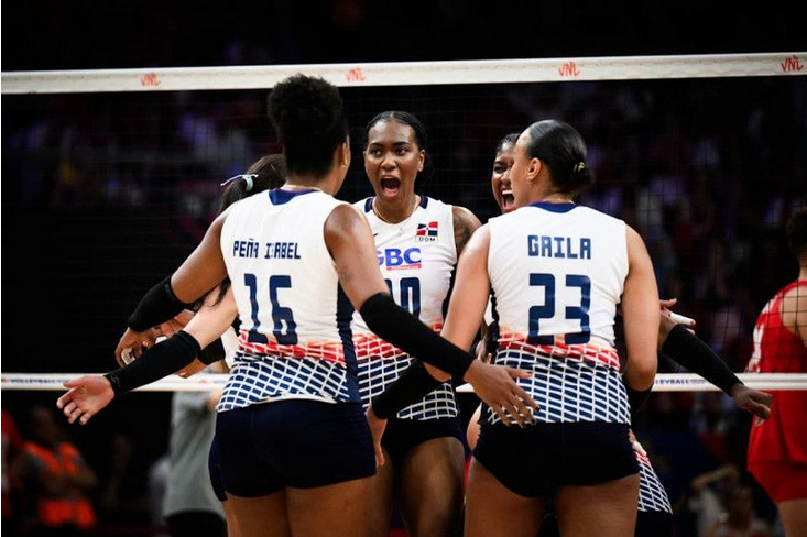 Reinas del Caribe derrotan a China en la Liga de Naciones de Voleibol