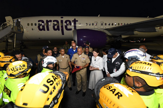 Brigadistas dominicanos regresan de Venezuela tras exitosa misión de rescate tras terremotos