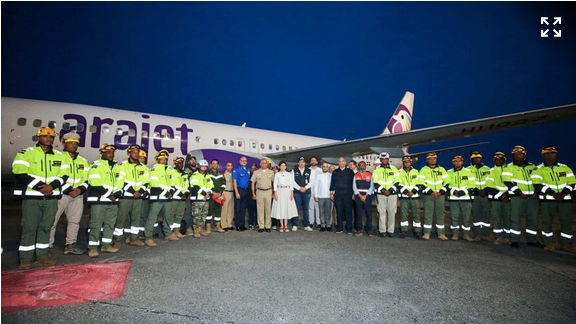 Contingente dominicano de rescate retorna tras misión humanitaria en Venezuela