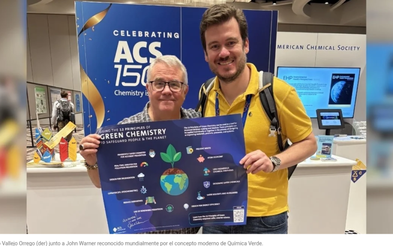 Docente santafesino asiste a congreso mundial de Química Verde en Estados Unidos