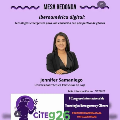 CITEG26 reunirá a expertos de cuatro países en una mesa internacional sobre educación digital con enfoque de género