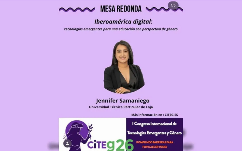CITEG26 reunirá a expertos de cuatro países en una mesa internacional sobre educación digital con enfoque de género