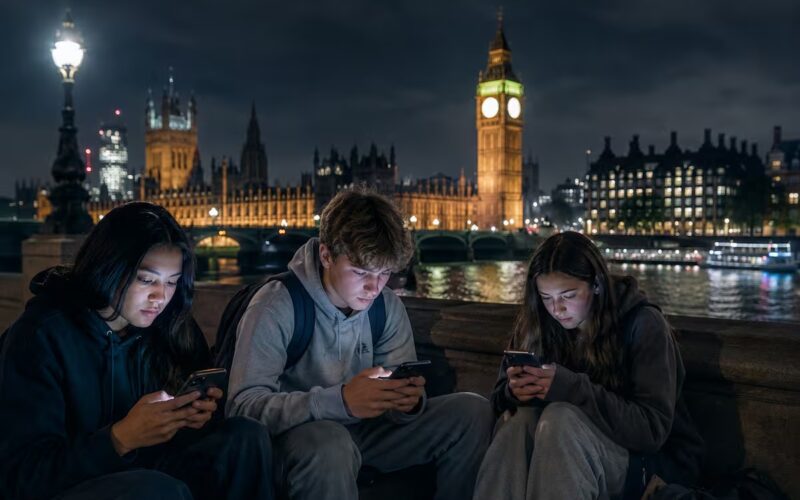 Adolescentes en Reino Unido tendrán toque de queda en redes sociales por la noche