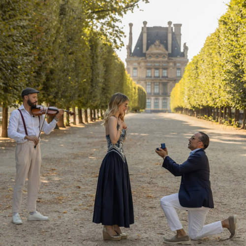 Ivana Gavrilovic dijo 'sí' en París: así fue la romántica pedida de mano en los Jardines de las Tullerías