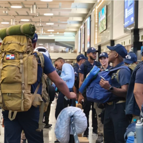 Aeropuerto Las Américas se convierte en centro de repatriación y ayuda para dominicanos en Venezuela tras sismo