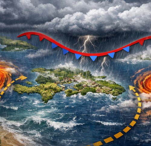 Indomet alerta sobre lluvias fuertes y tormentas eléctricas por onda tropical y vaguada en RD