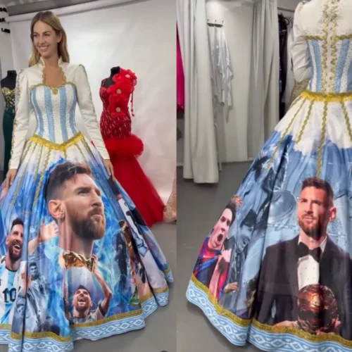 El vestido con la historia de Messi que causó furor en el Miss Mundo 2026